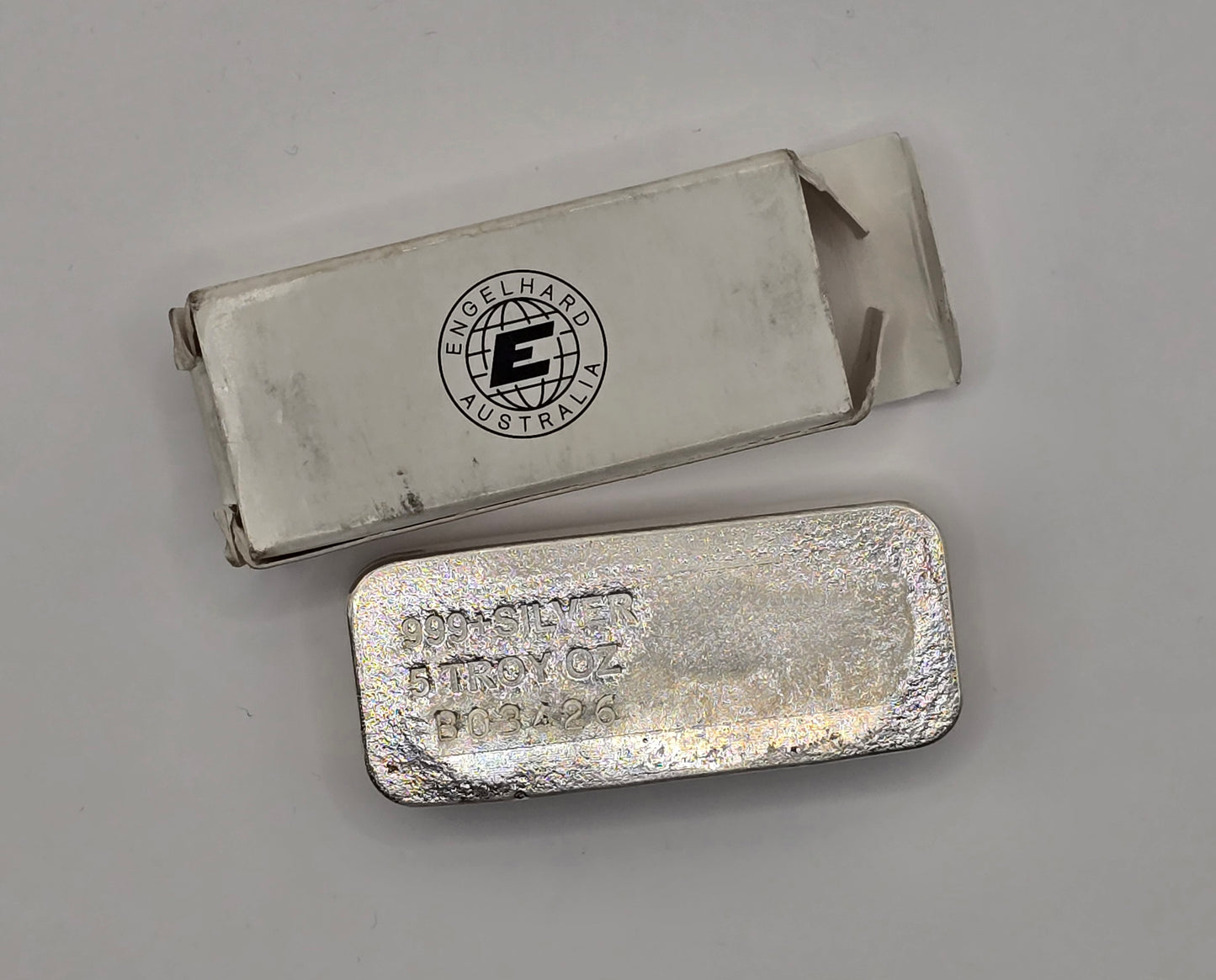 5oz Engelhard Australia silver bar