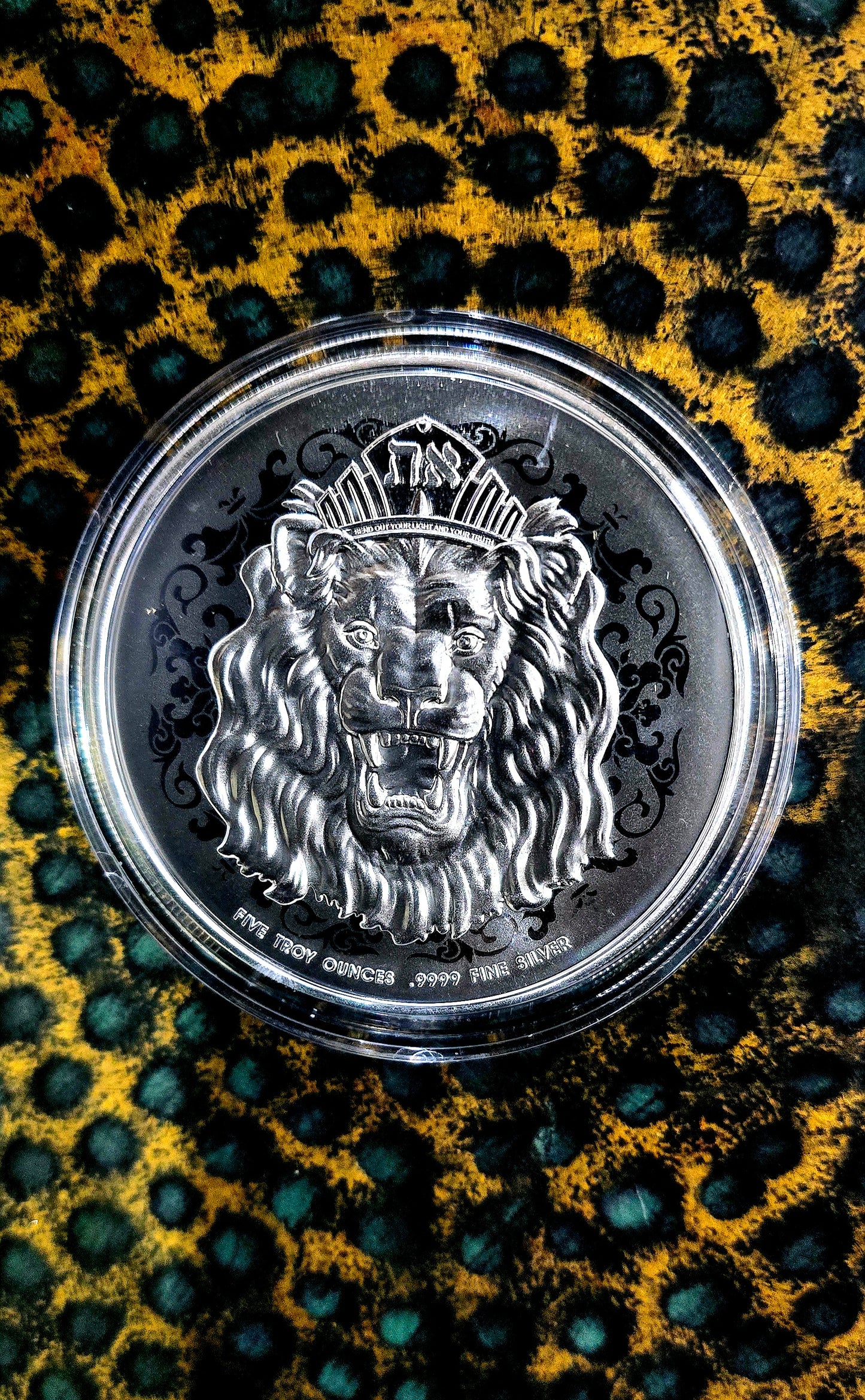 2021 5oz Roaring Lion silver coin