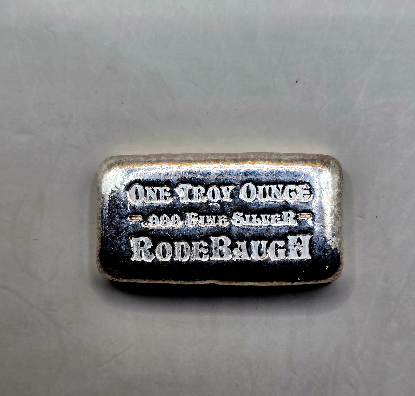 1oz RodeBaugh silver bar
