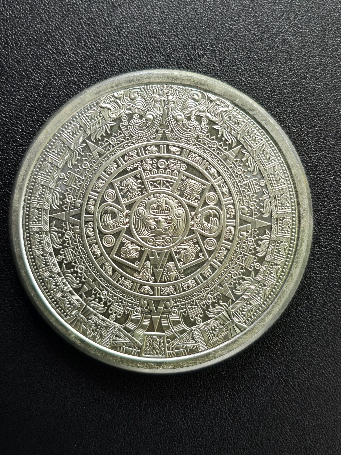 5oz Aztec Mayan calendar silver round