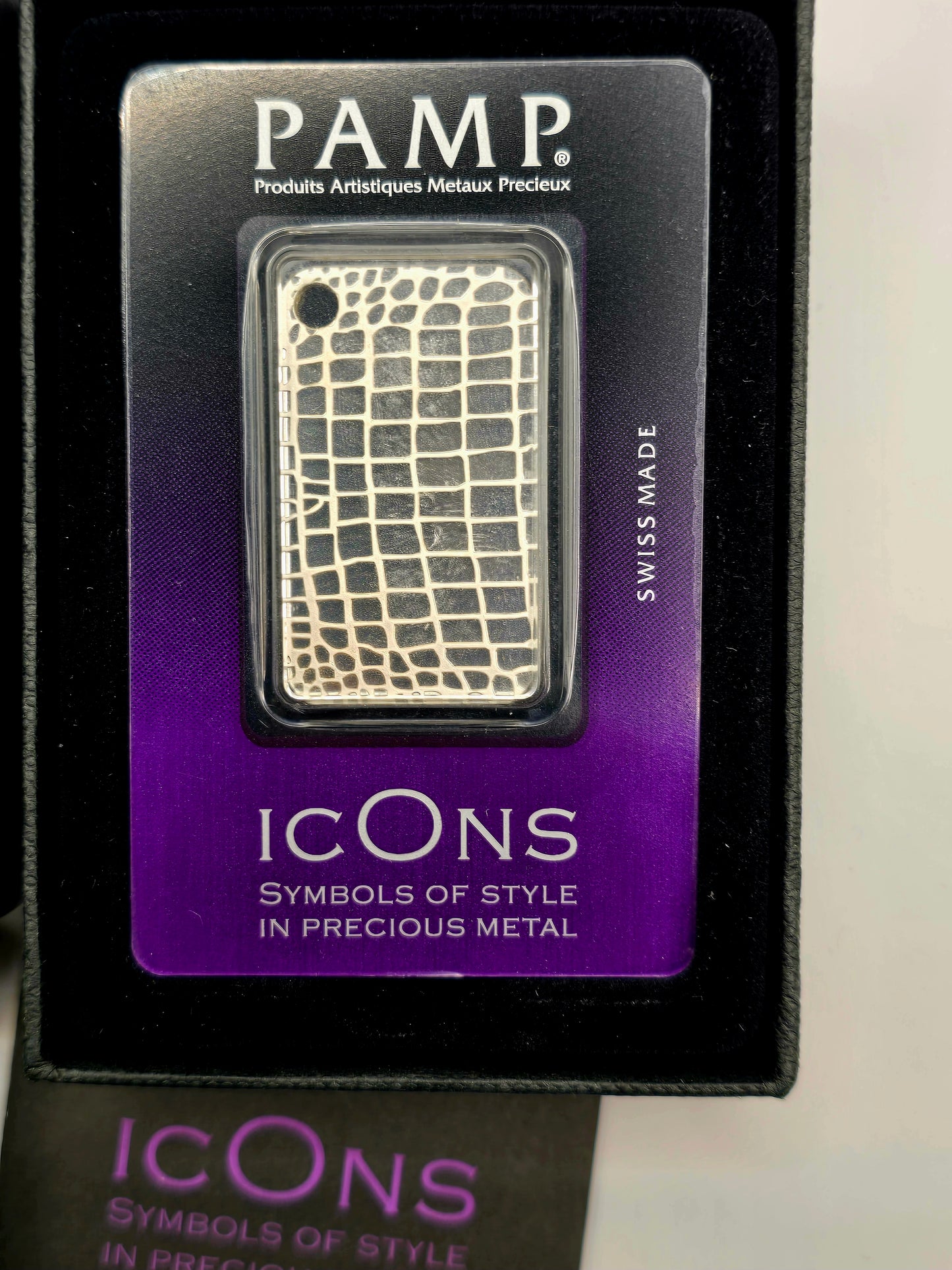 20g Pamp silver crocodile