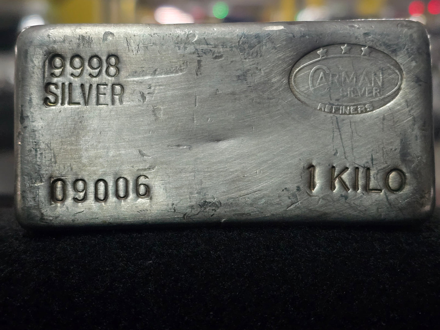 1kg vintage Carman silver bar
