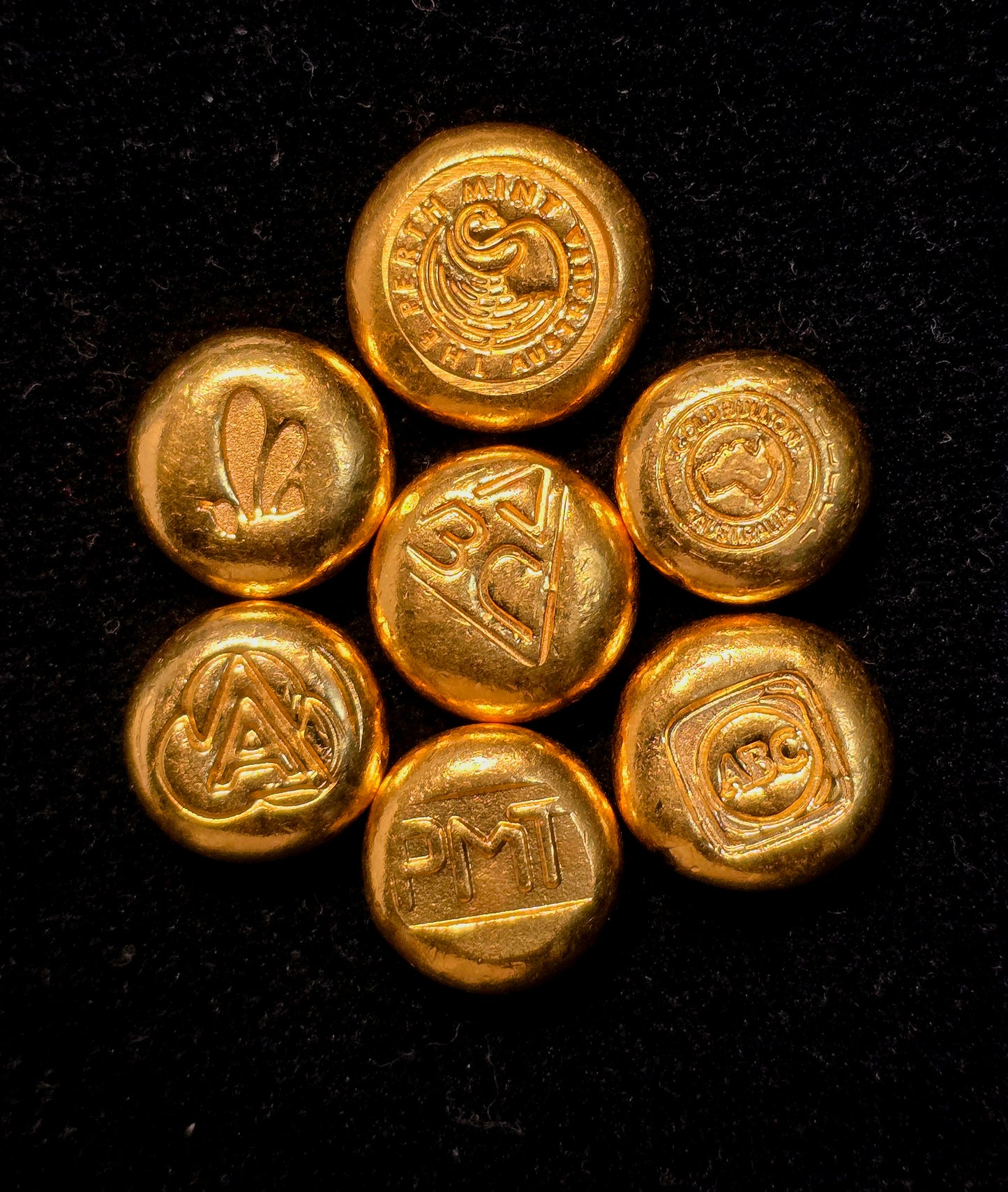 1/2oz gold bar/button (random) bank deposit only.