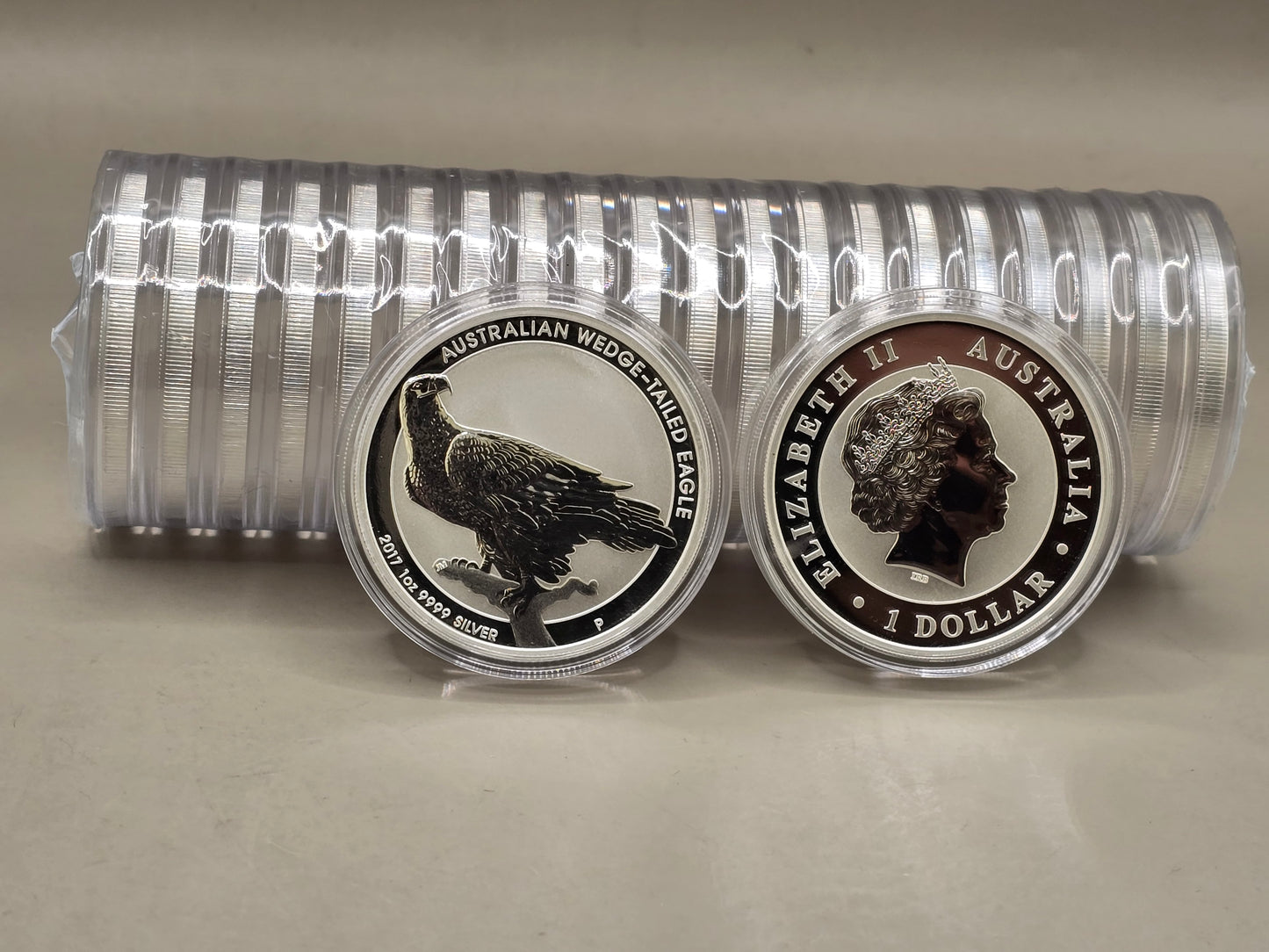Roll of 20x1oz 2017 silver Wedge-tailed Eagles