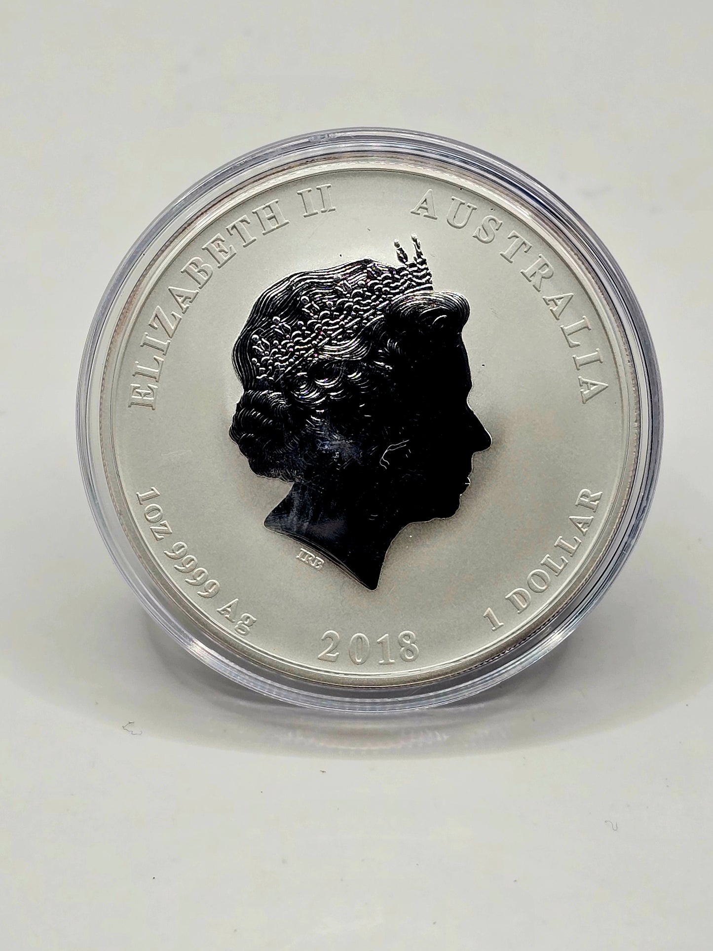 1oz 2018 Lunar Series 2 Dog silver coin