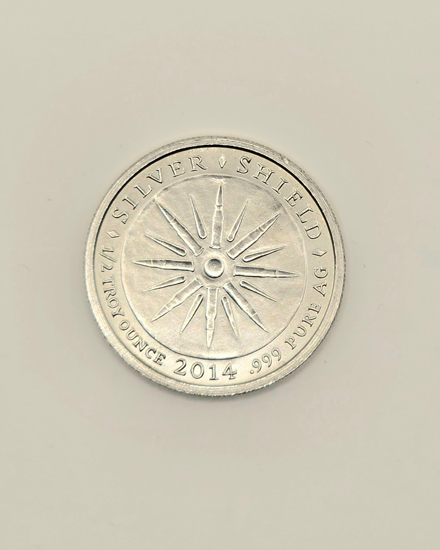 2014 Silvershield Crucifixion 1/2oz silver