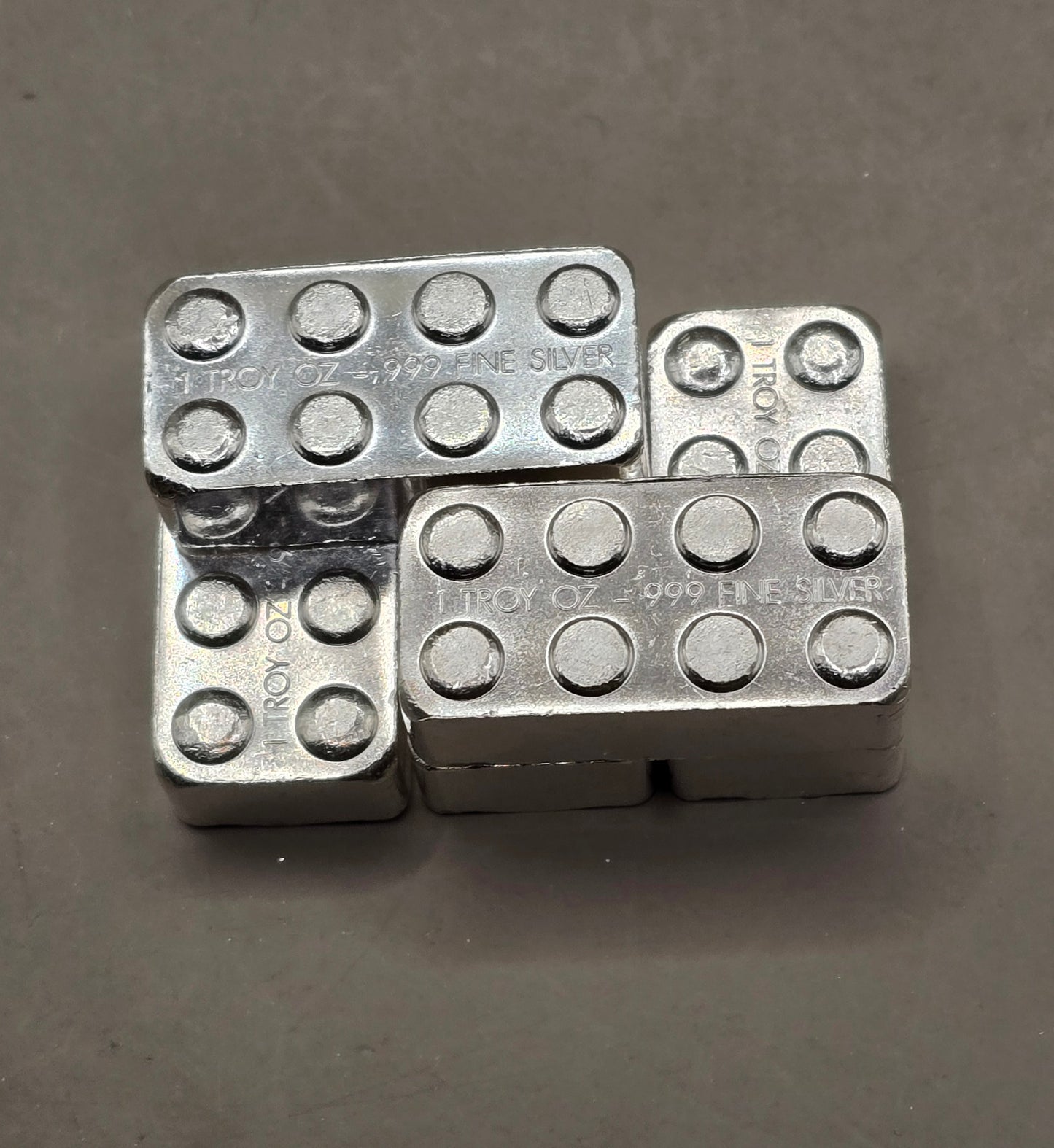1oz silver stackable building block ("lego" like)