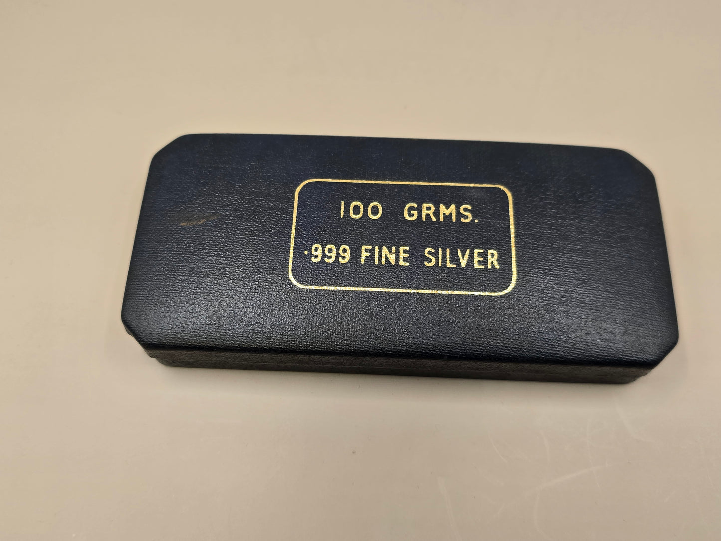 100g vintage Johnson Matthey London silver bar