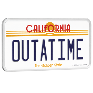 2 oz Silver Coin - 35th Anniversary Back to the Future™ - License Plate - Color - 2020