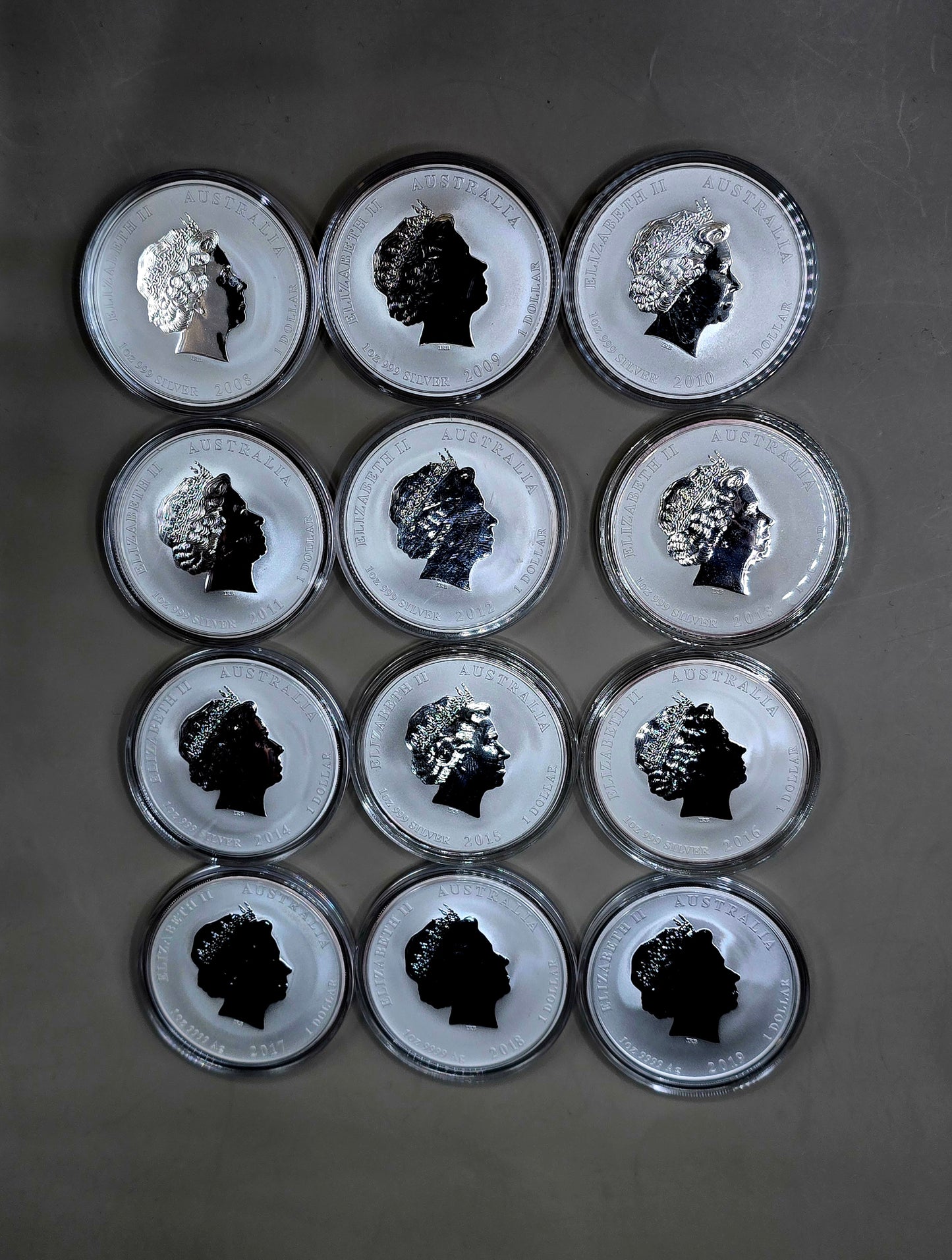 12x1oz Lunar Series 2 silver coins Full set
