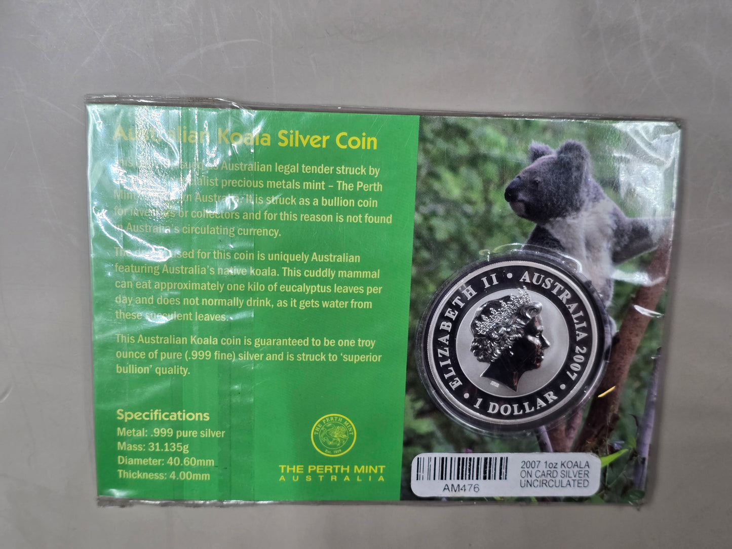 2007 1oz Silver Koala
