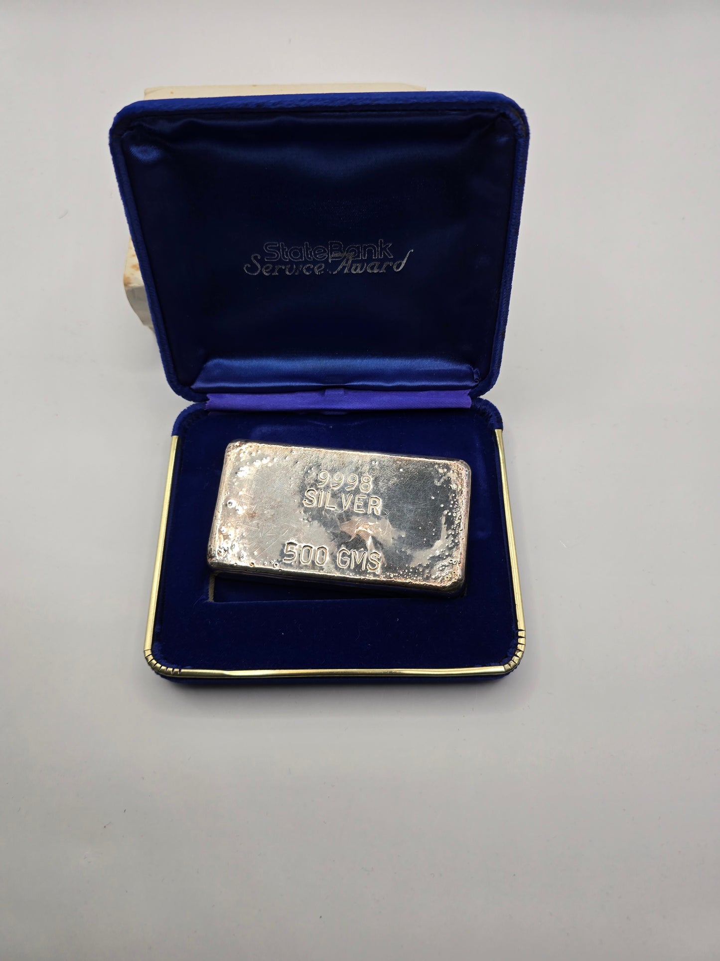 500g Vintage Statebank silver bar