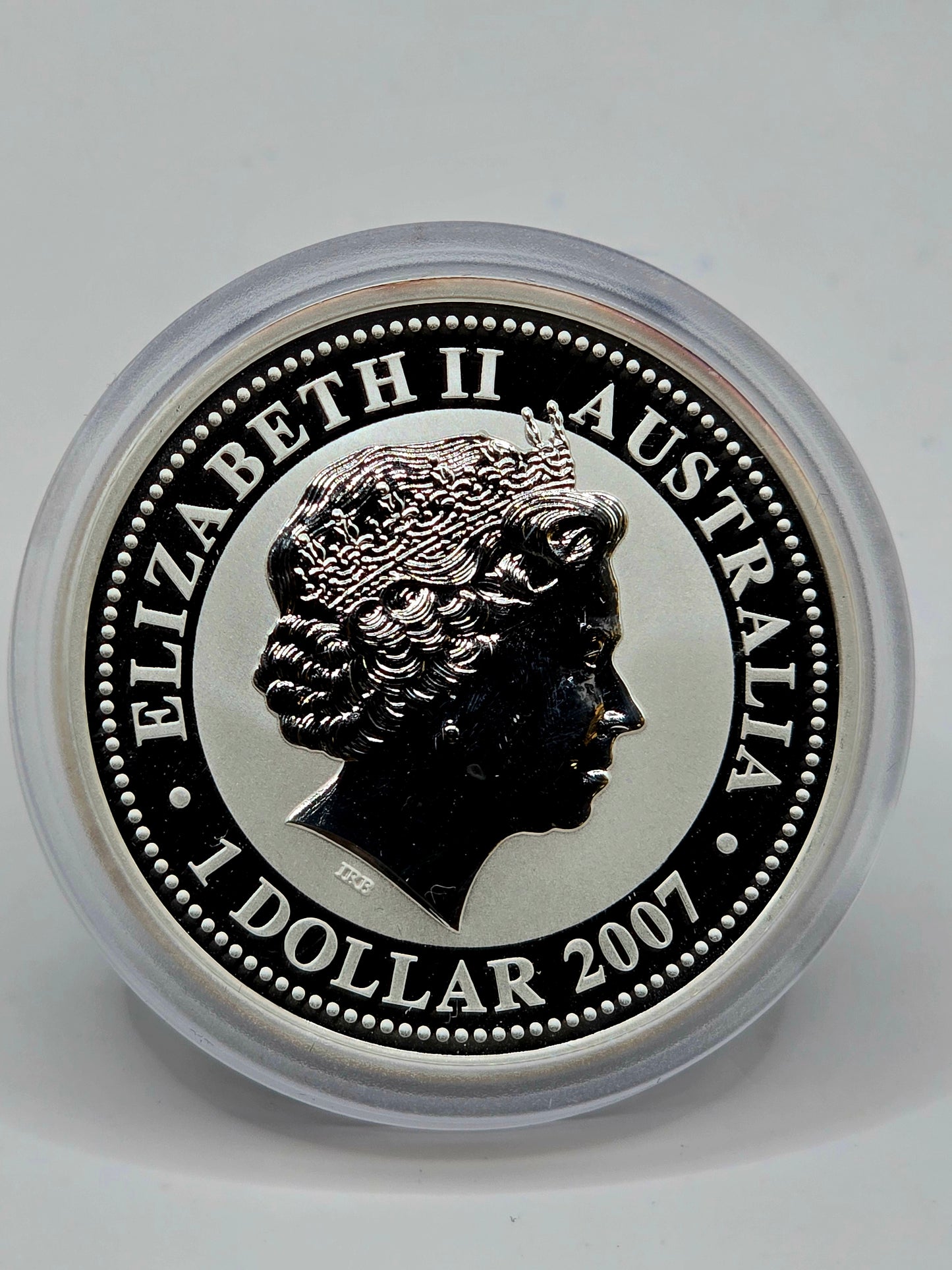 1oz 2007 Lunar Series 1 Ox silver coin