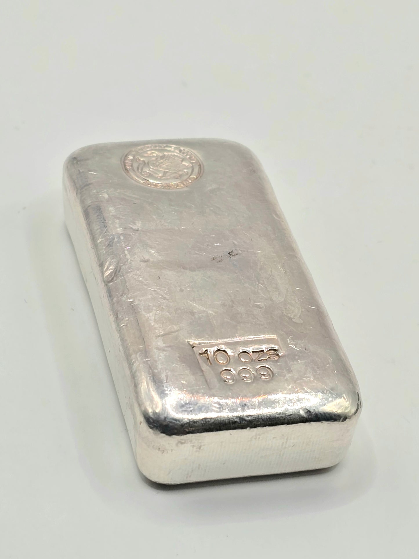 10oz Perth Mint left facing Swan silver bar