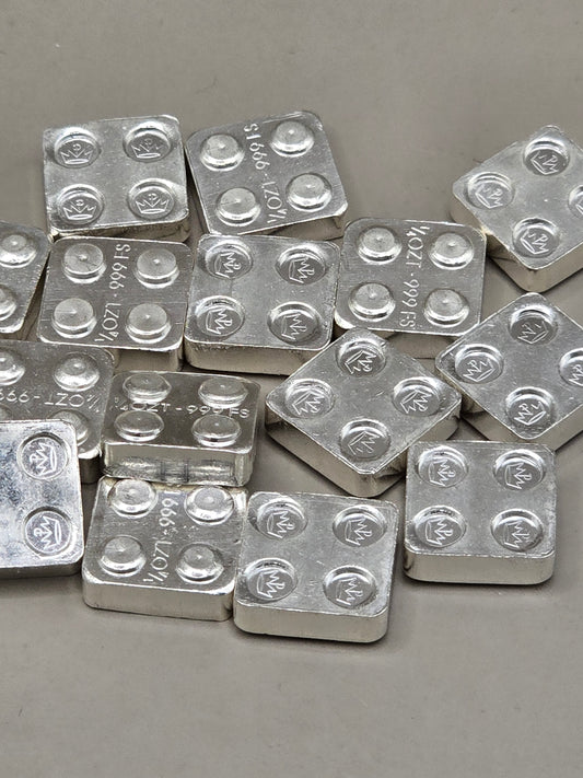 1/4oz silver Building Blocks "lego" like