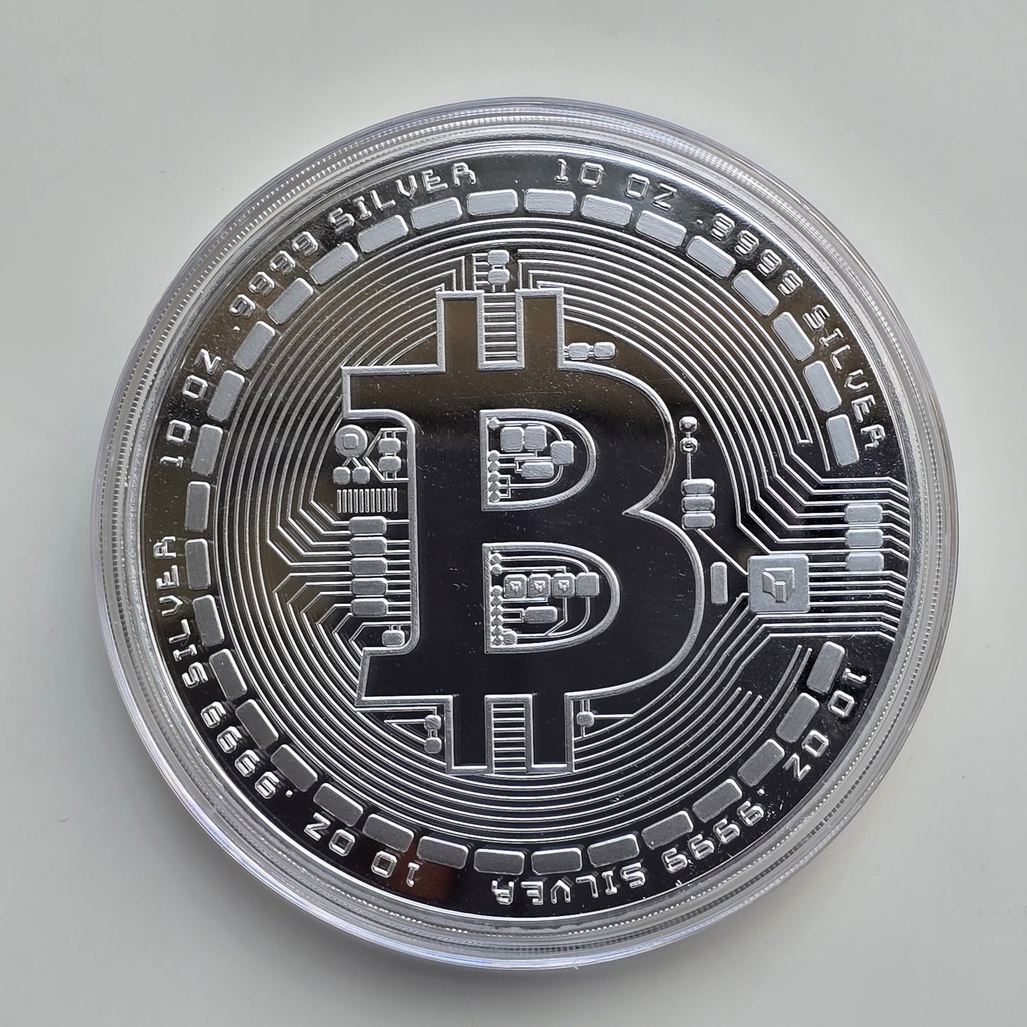 10oz Silver Bitcoin round