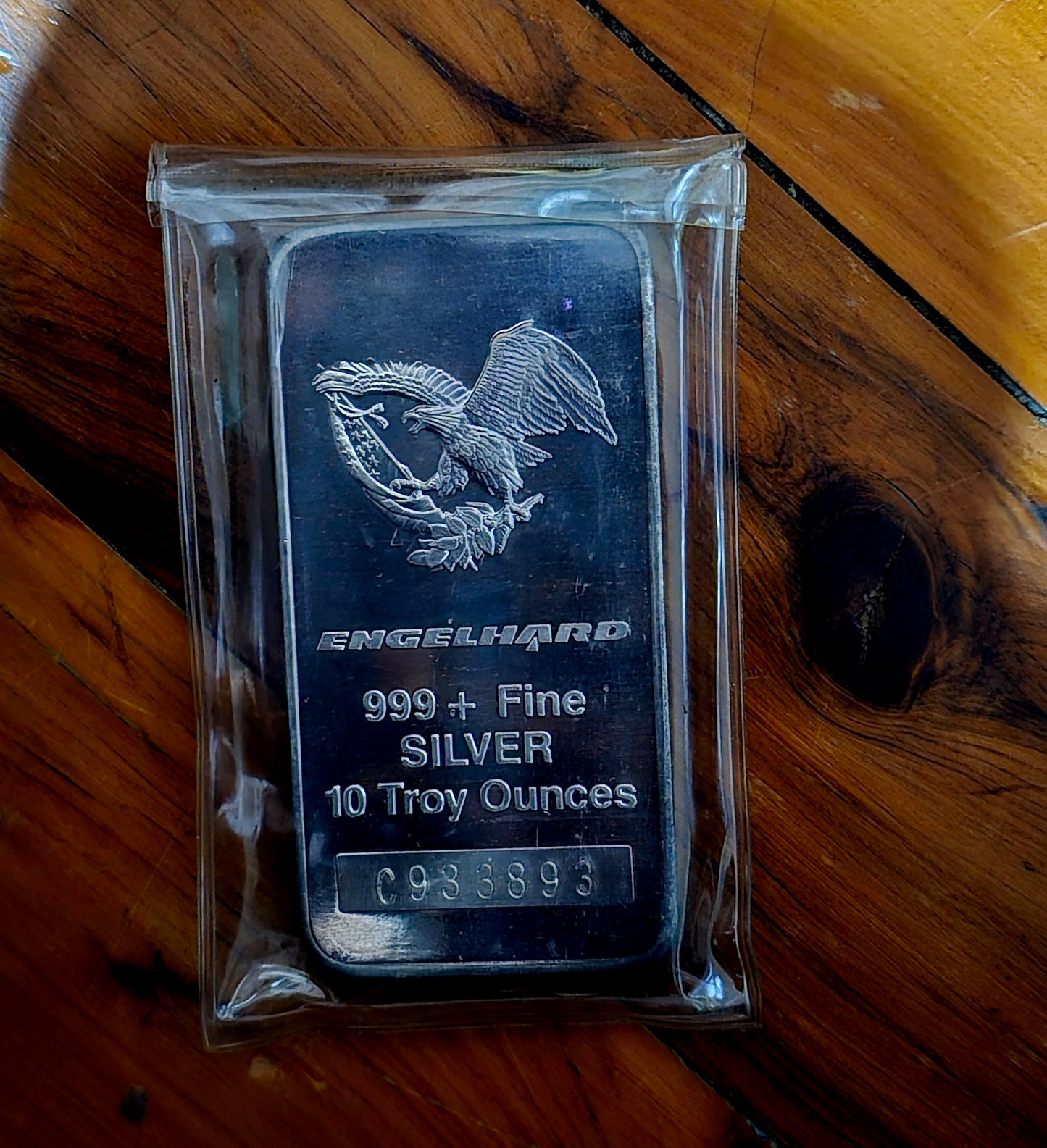 10oz vintage Engelhard silver bar