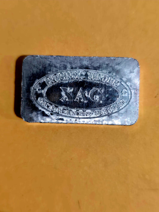 1oz silver xag cast bar