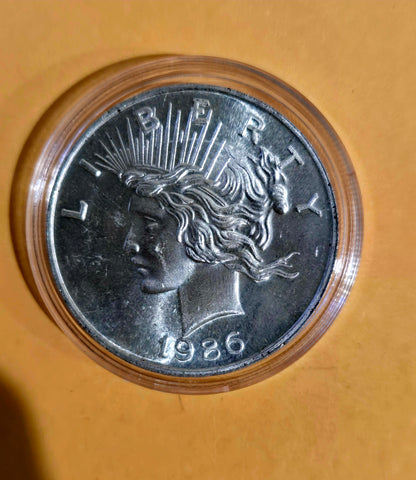 1oz 1986 Silver round