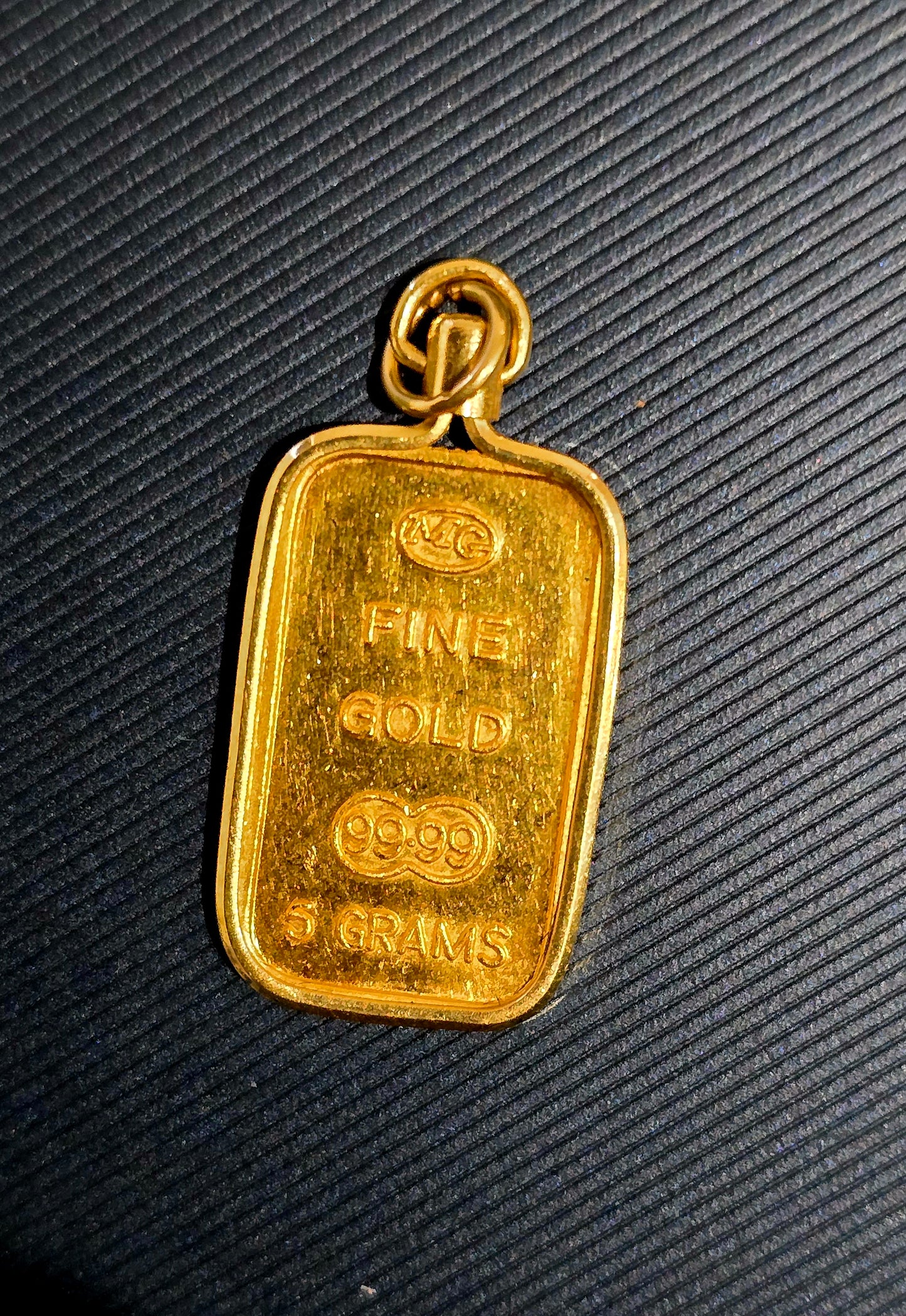 5g Vintage Matthey Garrett pendant gold