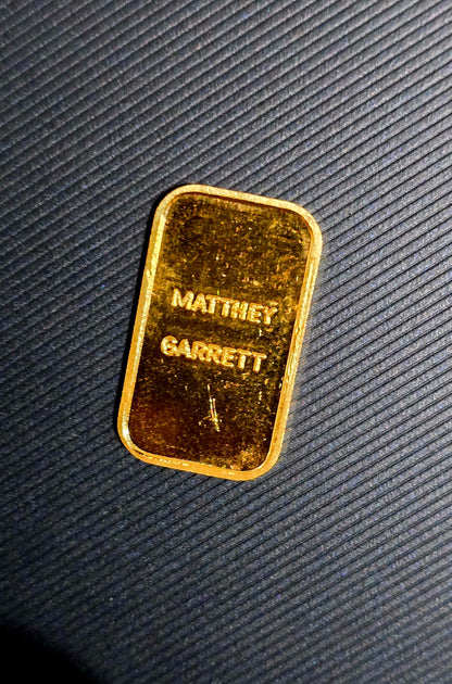 5g Vintage Matthey Garrett gold bar