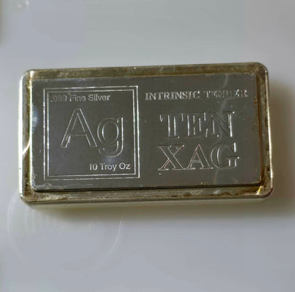 10oz XAG stacker silver bar