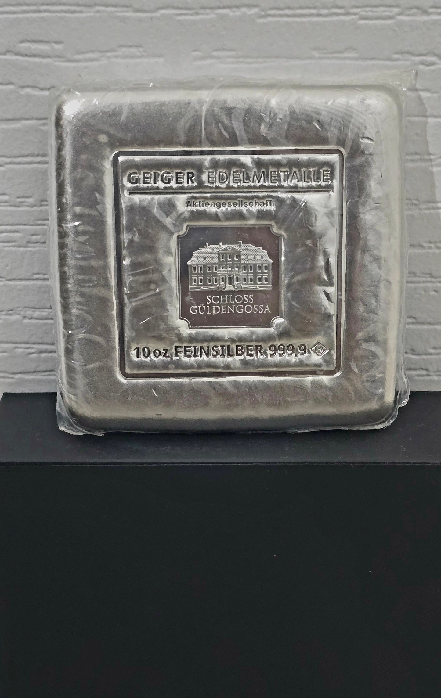 10oz Geiger silver bar