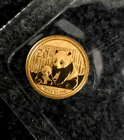 1/20oz 2012 Panda gold coin