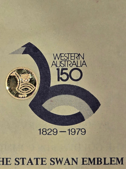 1979 WA 150 years 1.6g Gold Swan