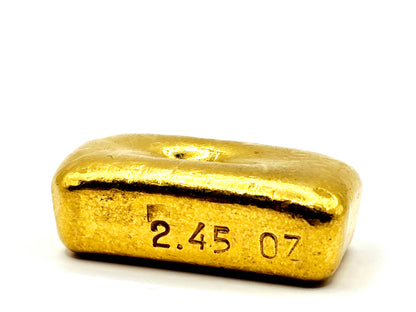 Vintage 2.45oz Geomin gold bar (bank deposit only)