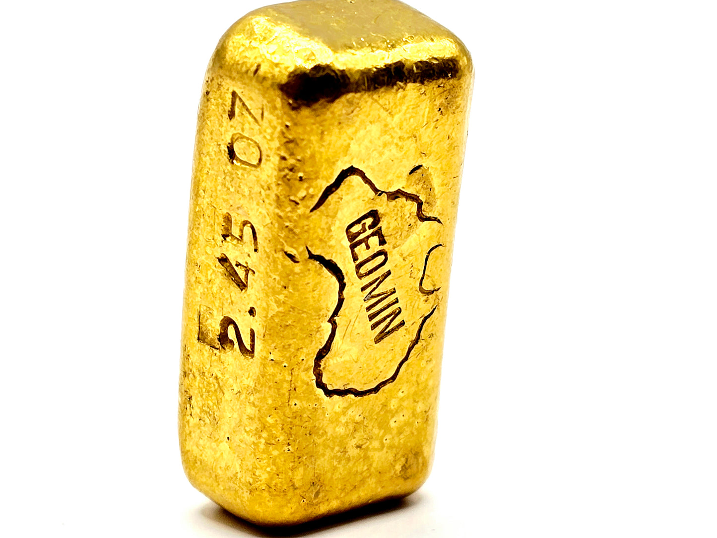 Vintage 2.45oz Geomin gold bar (bank deposit only)