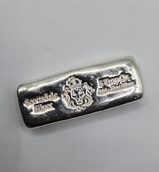 5oz Scottsdale silver bar