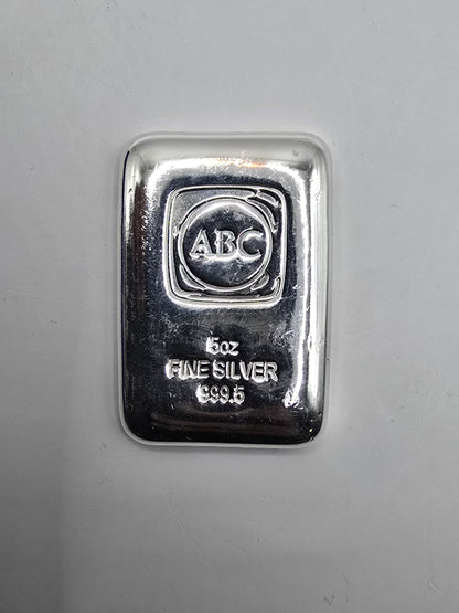 5oz ABC silver bar
