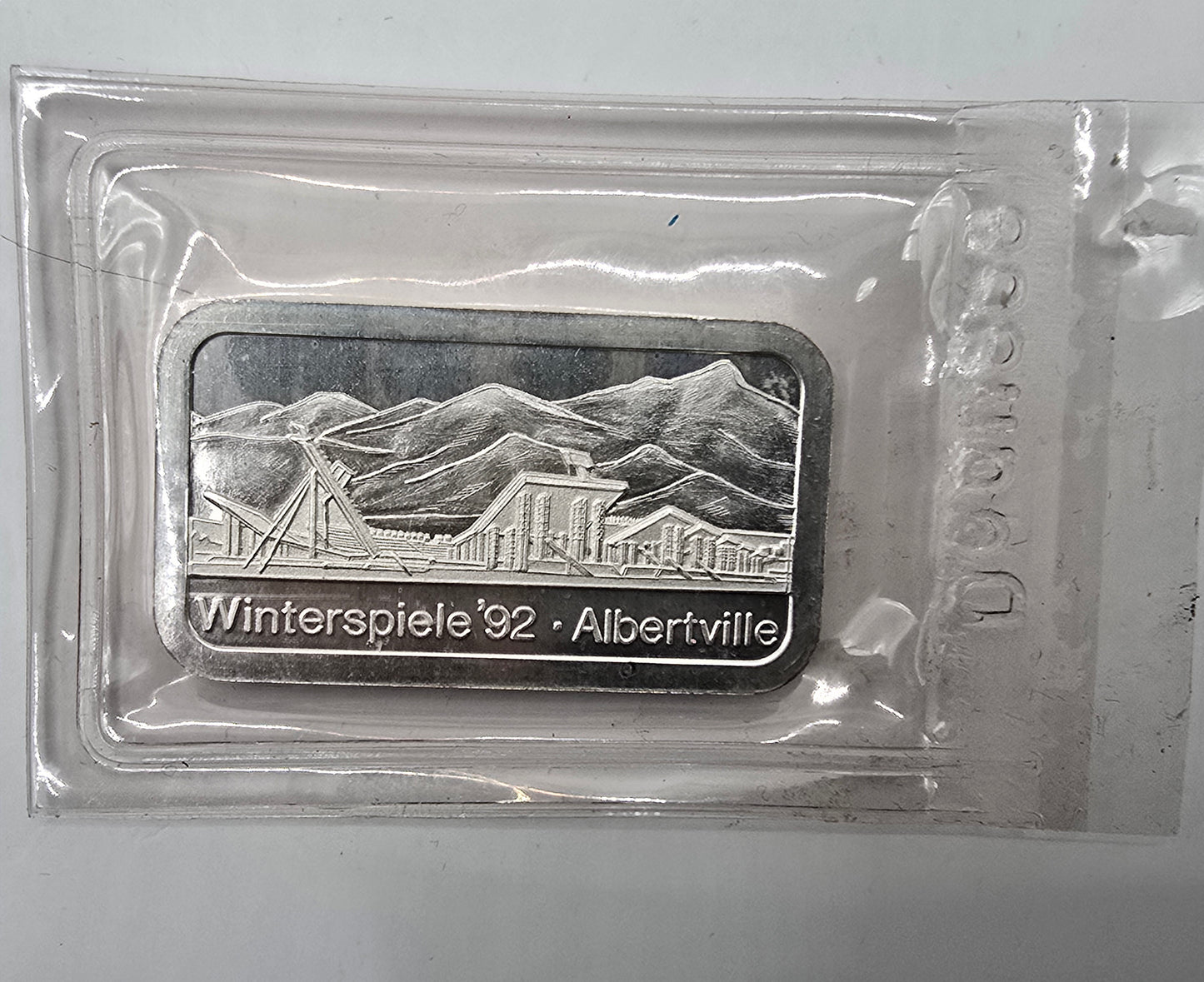 1992 Degussa 50g silver bar