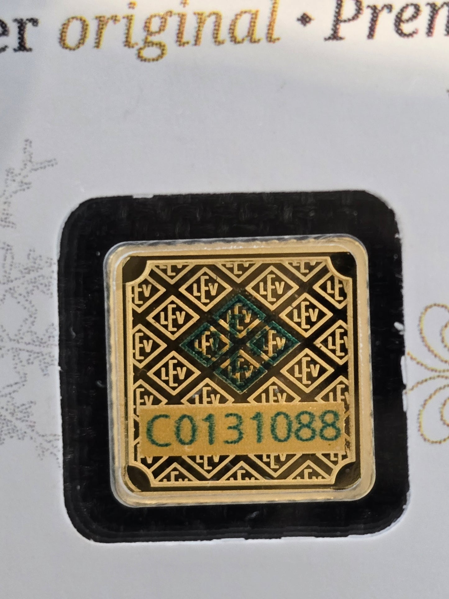 1g Geiger gold bar (Merry Christmas)