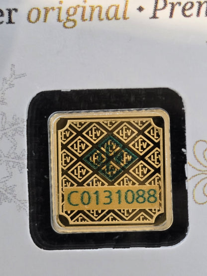 1g Geiger gold bar (Merry Christmas)