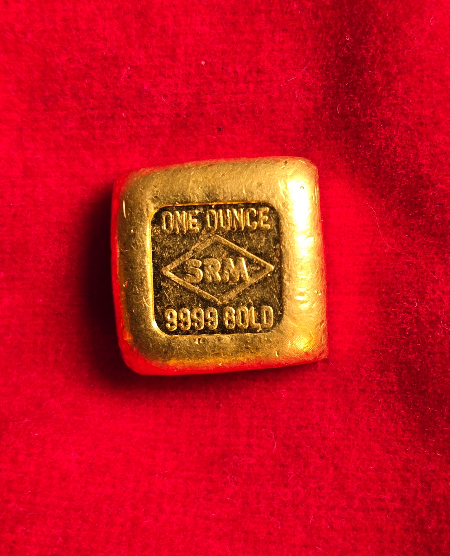 1oz vintage SRM gold bar (bank deposit only)