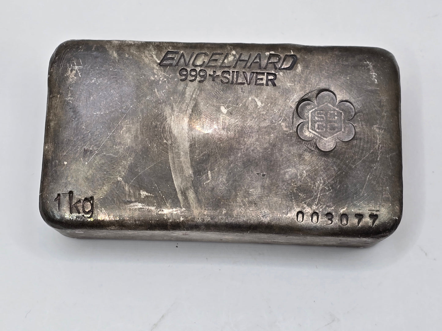 1kg vintage Engelhard SCCC counterstamp silver bar (bank deposit only)