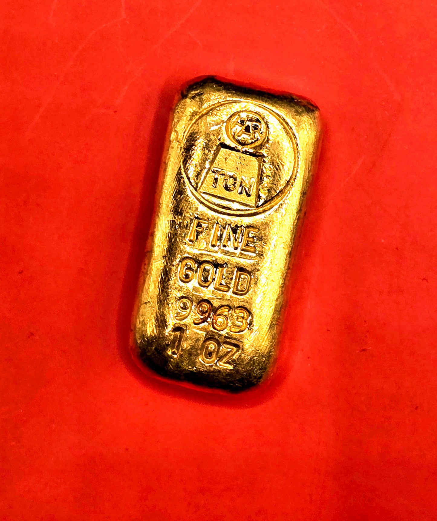 1oz vintage Harrington gold bar 9963 purity (bank deposit only)