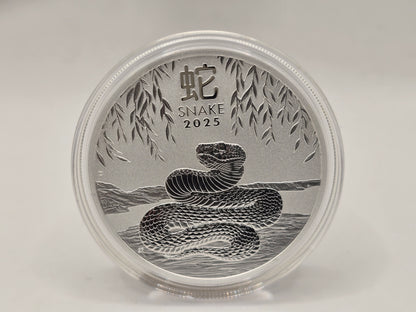 1oz 2025 Lunar Snake silver coin