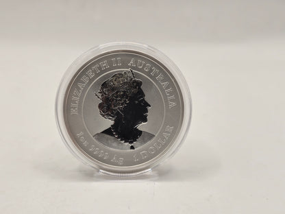 1oz 2023 Rabbit with Dragon privy silver coin