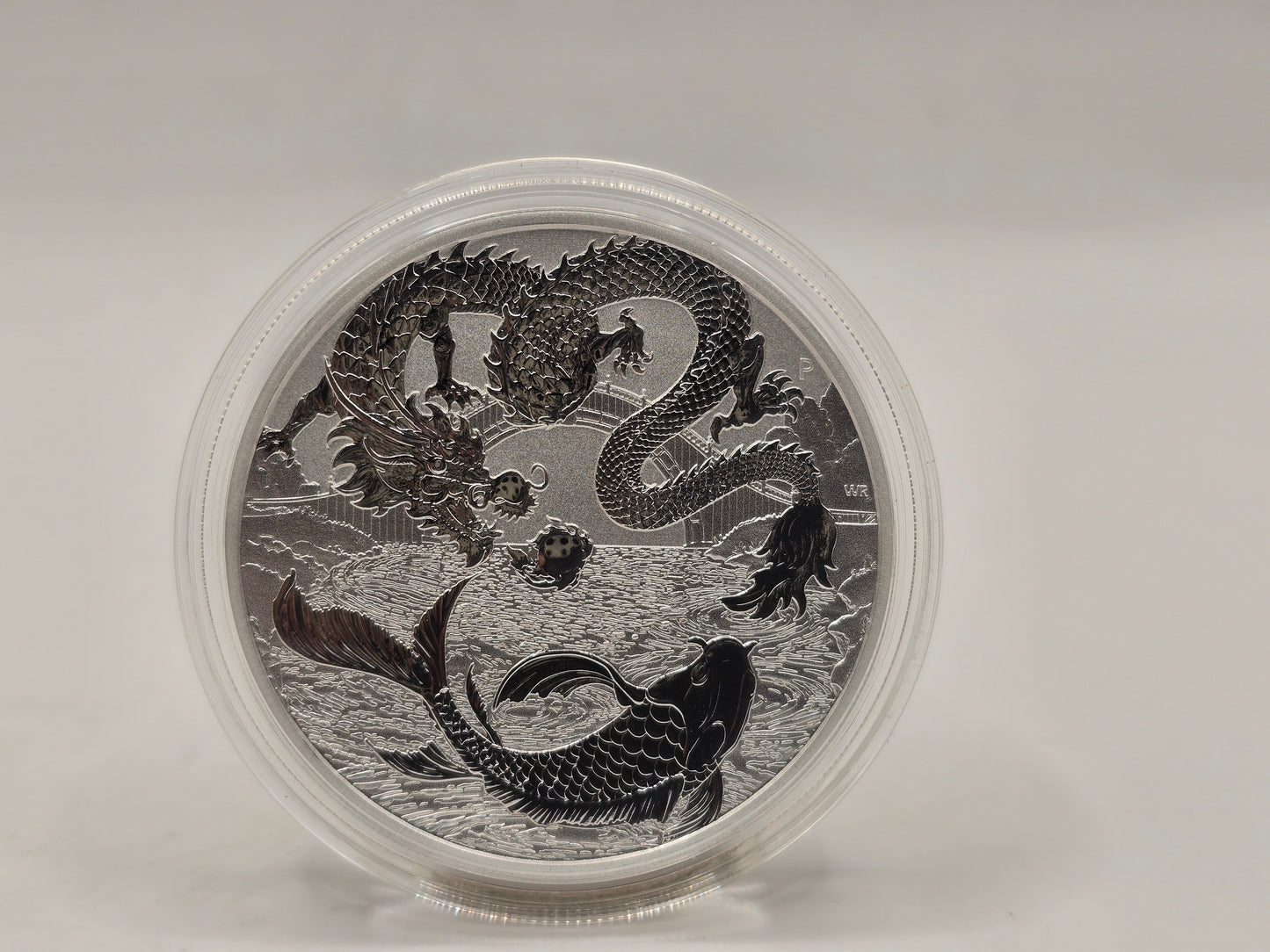 1oz 2023 Dragon & Koi silver coin