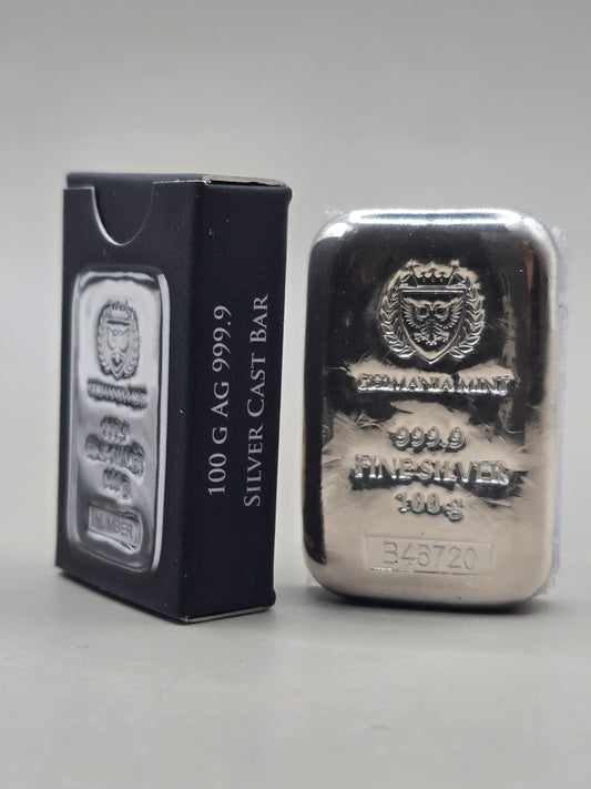 100g Germania silver bar