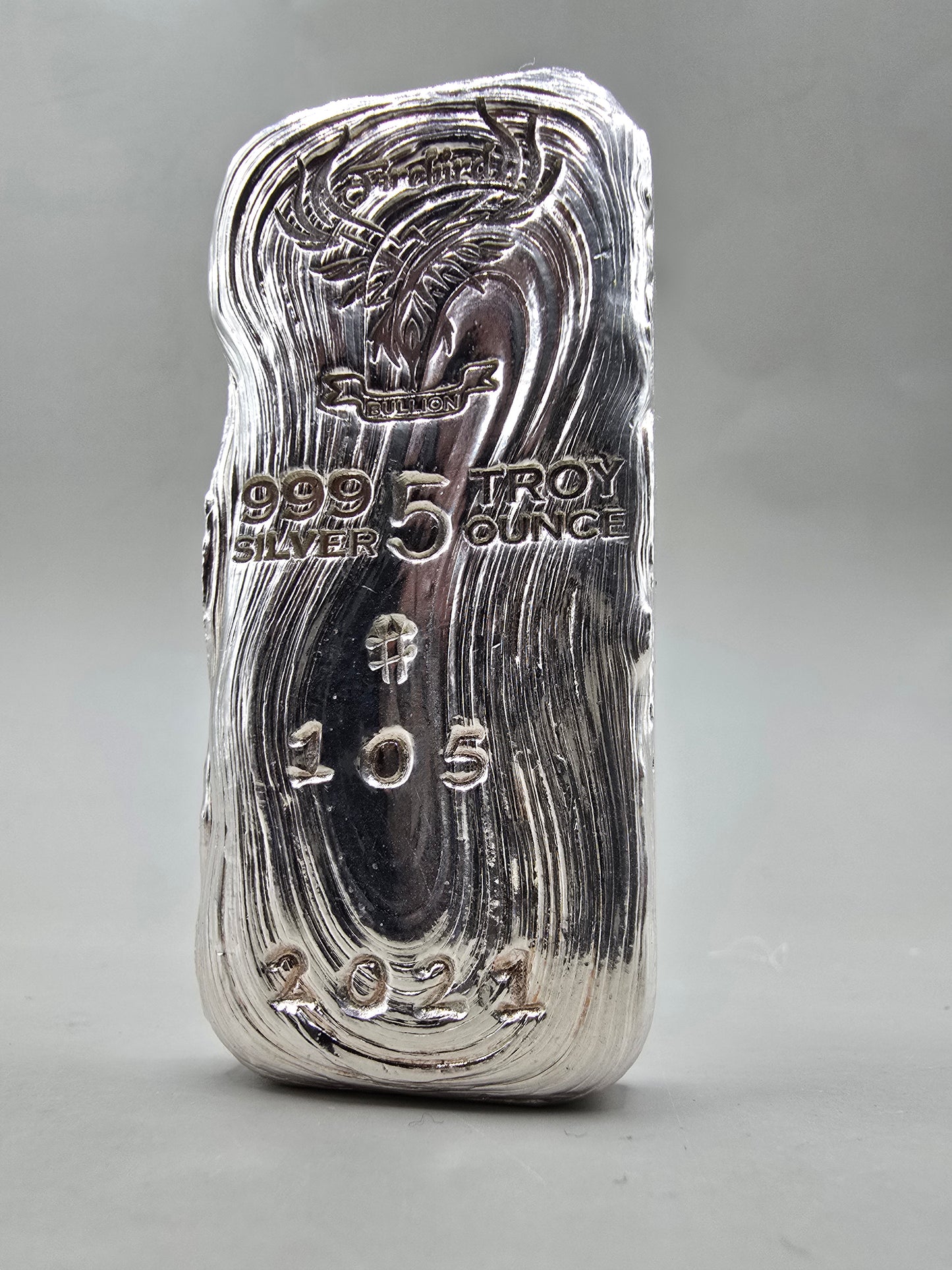 5oz Firebird Bullion silver bar 2021