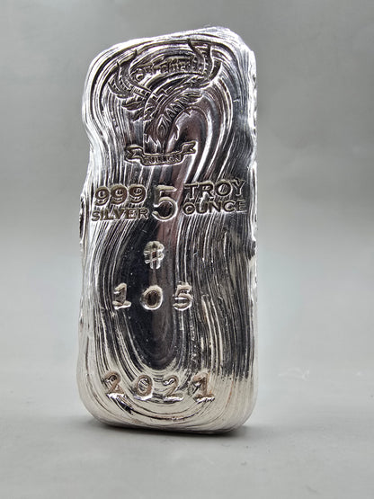 5oz Firebird Bullion silver bar 2021