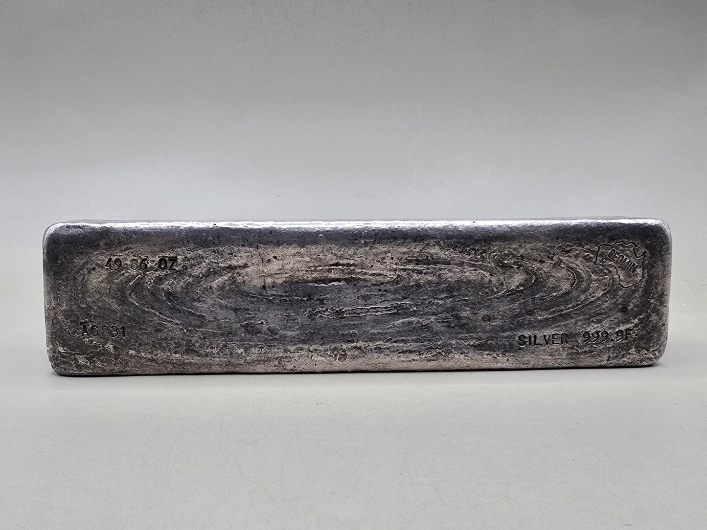 49.8oz Geomin vintage silver bar