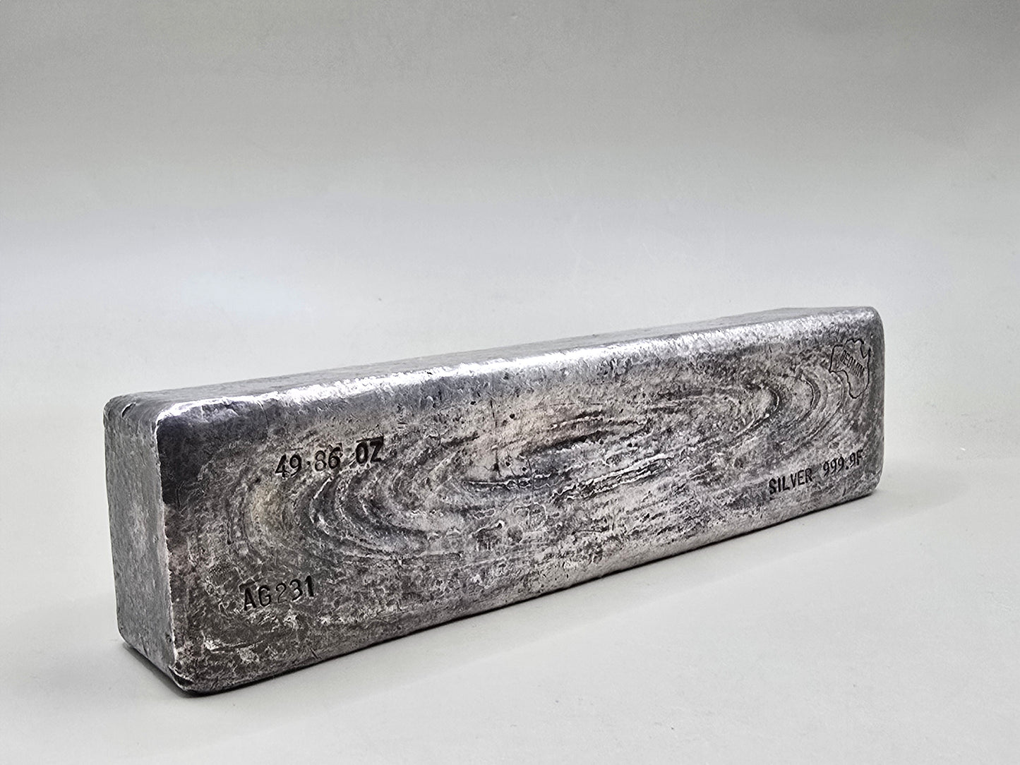 49.8oz Geomin vintage silver bar