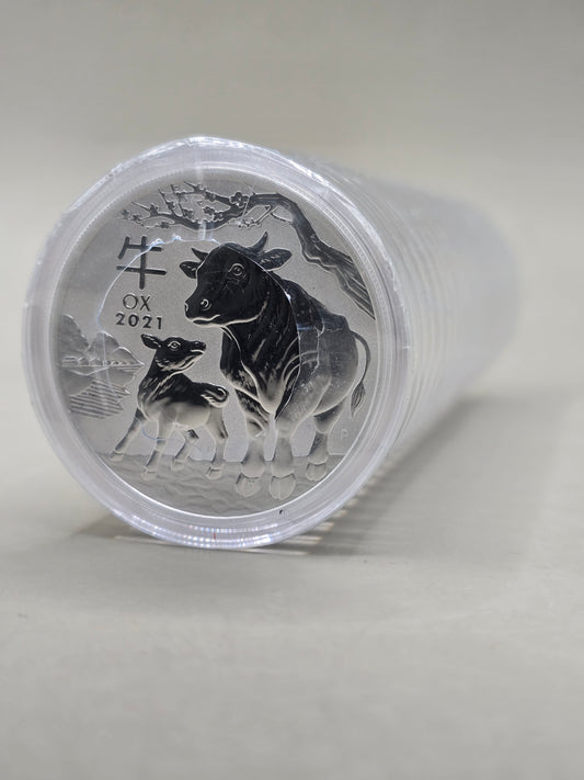 1oz 2021 Lunar Ox series 3 silver coin