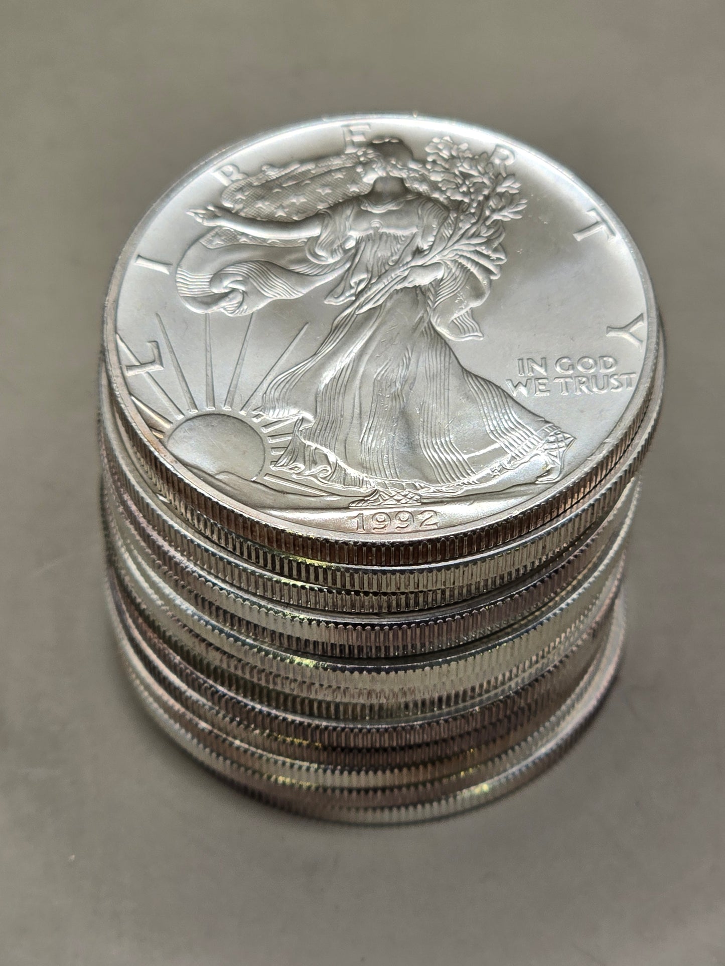1oz American Silver Eagle random (milked, toned, low premium)