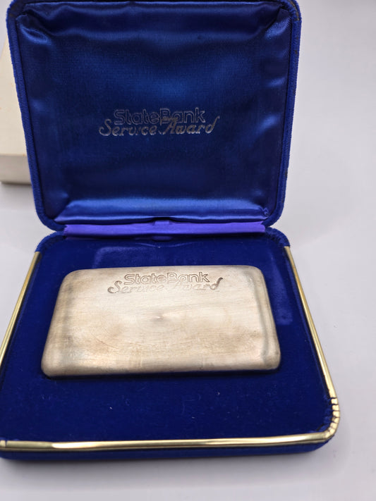 500g Vintage Statebank silver bar